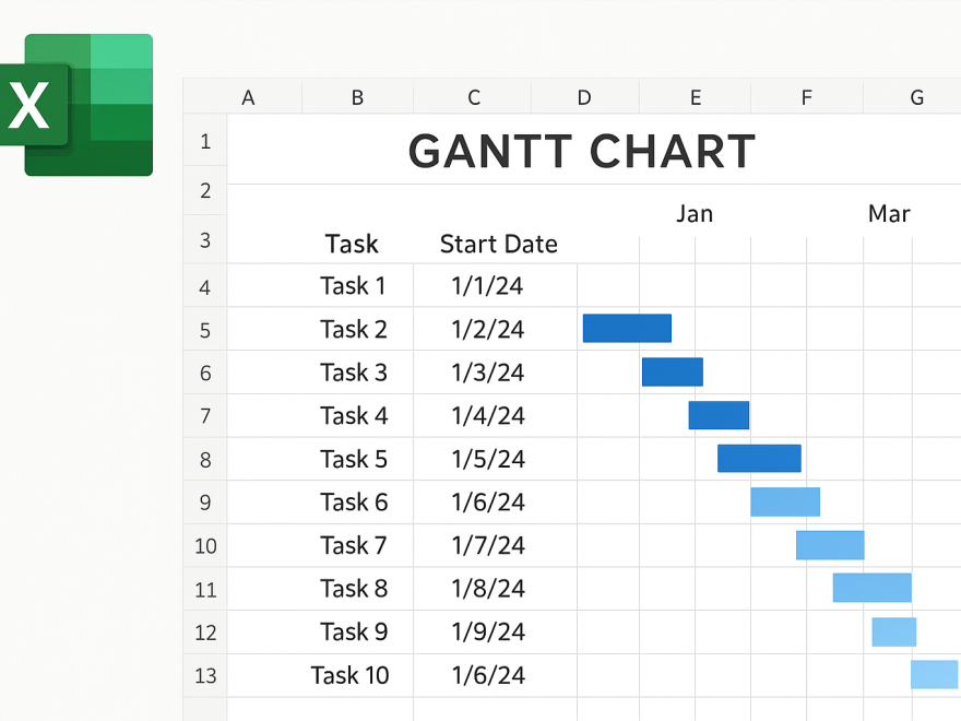 Gantt project Excel